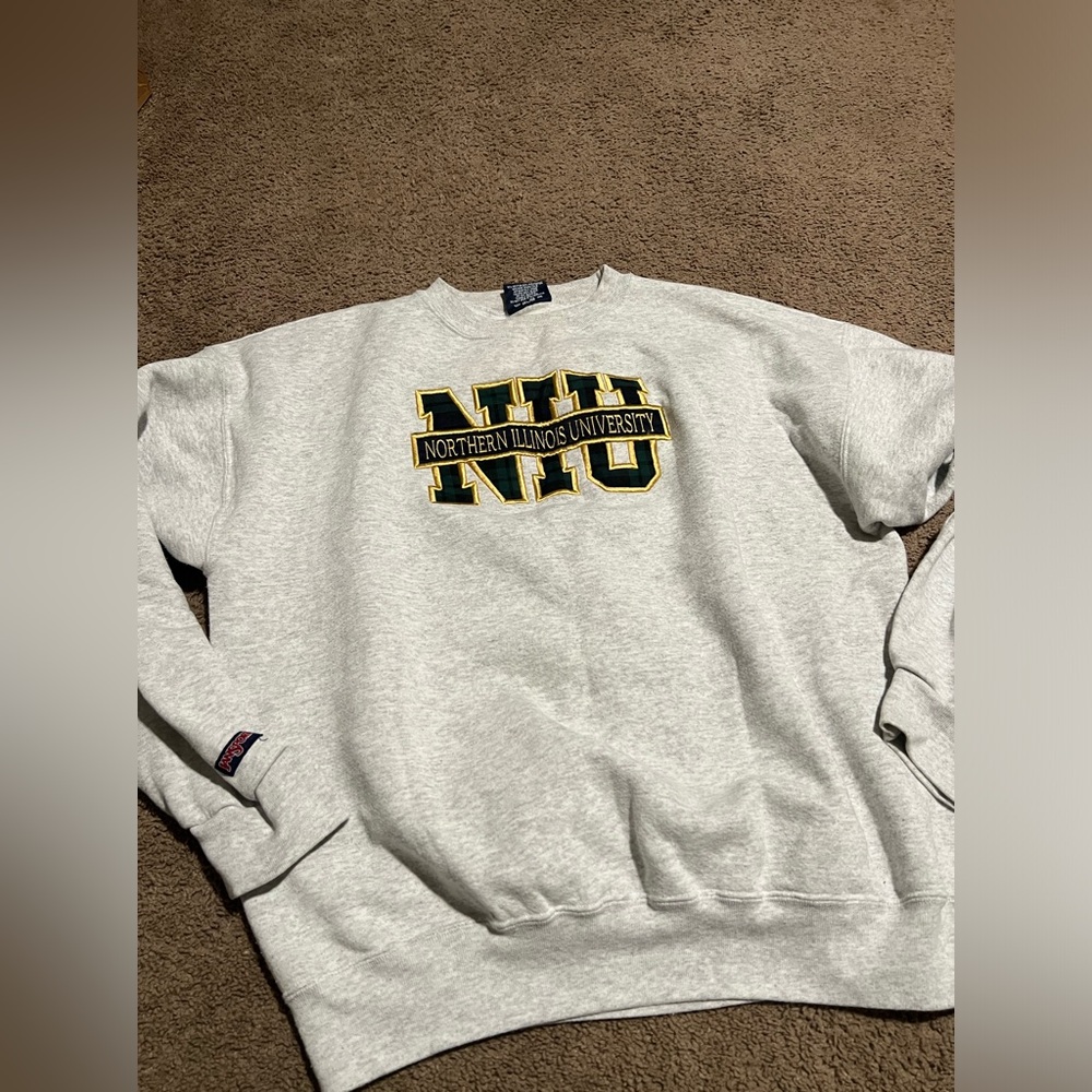 Vintage jansport NIU Gray Sweater